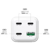 Įkroviklis MediaRange GaN 1x USB-A 3x USB-C 100 W baltas (MRMA124)
