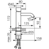Washbasin faucet Ferro Ciriculus. pilkas col.