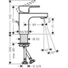 Praustuvo maišytuvas Hansgrohe Vernis Shape ComfortZone 70, juoda sp.