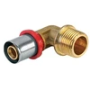 Presējams līkums TDM Brass 1675, 26mm x 3/4", misiņš