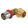 Presuojama alkūnė TDM Brass 1675, 90 °, 20mm x 1/2", žalvaris
