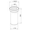Prevex WC jungtis B505 110X250mm
