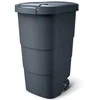 Prosperplast Atliekų konteineris su dangčiu ir ratukais, 110 l, antracito spalvos