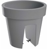 Prosperplast Flower pot Lofly 24x22cm for railing, pilkas