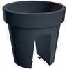 Prosperplast Flower pot Lofly 24x22cm for railing, anthracite