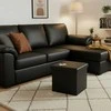 Pufas Domoletti 53000010503, juodas, 38 cm x 38 cm x 38 cm