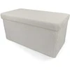 Pufs Domoletti Mateo, balta, 38 cm x 38 cm x 76 cm