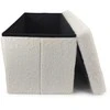 Pufs Domoletti Mateo, balta, 38 cm x 38 cm x 76 cm