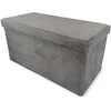 Pufas Domoletti Mateo, pilkai rudas, 38 cm x 38 cm x 76 cm