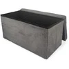Pufas Domoletti Mateo, pilkai rudas, 38 cm x 38 cm x 76 cm