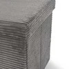 Pufas Domoletti Mateo, pilkai rudas, 38 cm x 38 cm x 76 cm