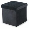 Pufas Domoletti, juodas, 38 cm x 38 cm x 38 cm