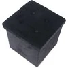 Pufas Domoletti, juodas, 38 cm x 38 cm x 38 cm