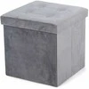 Pufas Domoletti, pilkas, 38 cm x 38 cm x 38 cm