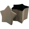 Pufas Domoletti Star HS522-6, kreminės spalvos, 45 cm x 43 cm x 38 cm