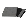 Pufas Domoletti XYF15447BE, pilkas, 38 cm x 38 cm x 37,5 cm