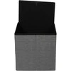 Pufas Domoletti XYF15447BE, pilkas, 38 cm x 38 cm x 37,5 cm