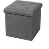 Pufas Domoletti XYF15447BE, pilkas, 38 cm x 38 cm x 37,5 cm