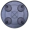 Prosperplast Vazono padėklas MOBILE PLATFORM ROUND, su ratukais, juodos sp., 39 x 4,5 cm