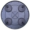 Prosperplast Vazono padėklas MOBILE PLATFORM ROUND, su ratukais, juodos sp., 29 x 4 cm
