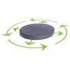 Prosperplast Vazono padėklas MOBILE PLATFORM ROUND, su ratukais, juodos sp., 29 x 4 cm