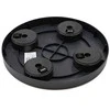 Prosperplast Vazono padėklas MOBILE PLATFORM ROUND, su ratukais, juodos sp., 39 x 4,5 cm