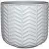 Gėlių vazonas Domoletti IP17-1191_S, keramika, baltas