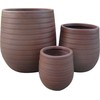 Gėlių vazonas Domoletti LT14664-3S, keramika/molis, rudos spalvos