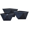 Gėlių vazonas Domoletti LT24405-C, keramika/molis, Ø 44 cm, antracito spalvos