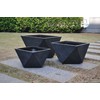 Gėlių vazonas Domoletti LT24405-C, keramika/molis, Ø 44 cm, antracito spalvos