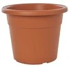 Puķu pods Domoletti MA000045, plastmasa, brūna krās.