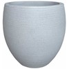 Gėlių vazonas Domoletti RP17-695, keramika/cementas, baltas