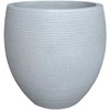 Gėlių vazonas Domoletti RP17-695, keramika/cementas, baltos spalvos