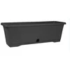 Puķu pods Domoletti TBTISB40-120, plastmasa, 40 cm x 17 cm, pelēka krās.