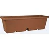 Puķu pods Domoletti TBTISB50-100, plastmasa, 50 cm x 17 cm, brūna krās.