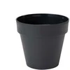 Gėlių vazonas Form Plastic Ibiza Soft Mat 4110, plastikinis, juodos spalvos.