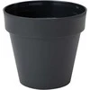 FORM PLASTIC Plastikinis vazonas IBIZA SOFT MAT 4120-014, juodas, Ø16 cm