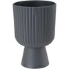 FORM PLASTIC Gėlių vazono forma plastikinė KELI MIKA 5125-014, plastikinė, antracito spalvos