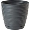 Gėlių vazonas Form Plastic Petit 3030, plastikinis, pilkos spalvos.