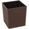 Lamela Gėlių vazonas Juka Rattan Tamsiai rudas 310x300x300mm