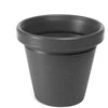 Gėlių vazonas Lamela Agawa Dłuto 743-82, plastikinis, pilkos spalvos.