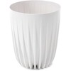Gėlių vazonas Lamela Mira 914-05, plastmasinis, baltas