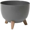 Lamela Doniczka 3 nóżki Misa Roma Antracyt H:23 cm 29x29