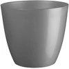 Gėlių vazonas Plastkon Ella 4111488084, plastikinis, sidabrinės spalvos.