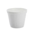 Gėlių vazonas Uniplastex Classic UDC16, plastikinis, baltos spalvos.