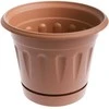 Plastikinis vazonas su lėkšte Uniplastex Primavera, Ø22 cm
