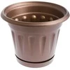 Plastikinis vazonas su lėkšte Uniplastex Primavera, Ø26 cm