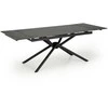 Halmar Dining table extendable Vitorino. juodas. 160 - 220x90x75 cm