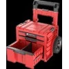 Q-Brick Įrankių dėžė Qbrick System PRO Cart 2.0 Plus Ultra HD Custom, raudonos spalvos, stalčių skaičius: 3