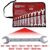 Raktų atvirais galais komplektas, 11vnt, 6x7-30x32mm, KS Tools